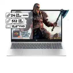 Falabella PORTATIL 15 FC0012LA AMD RYZEN 7 7730U 24GB RAM 512GB SSD PANTALLA 15,6 FHD oferta