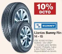 Makro Llantas Sunny Rin 14-15 oferta
