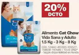 Makro Alimento cat chow vida sana y adulto oferta