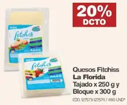 Makro Quesos Fitchiss La Florida Tajado y Bloque oferta