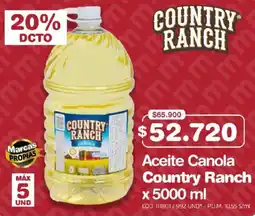 Makro Aceite Canola Country Ranch oferta