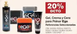 Makro Gel, Crema y Cera para Peinar Ego Referencias Seleccionadas oferta