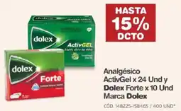 Makro Analgésico ActivGel y Dolex Forte Marca Dolex oferta