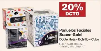 Makro Pañuelos Faciales Suave Suave Gold Gold Doble Hoja - Bolsillo - Cubo oferta