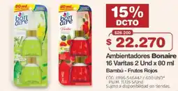 Makro Ambientadores Bonaire Bambú - Frutos Rojos oferta