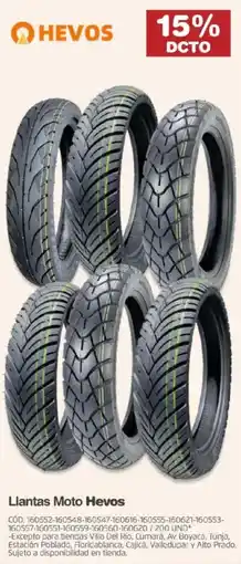 Makro Llantas Moto Hevos oferta