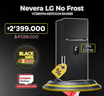 MercaCentro Nevera LG No Frost VT38KPM.AEPCCLM-544085 oferta
