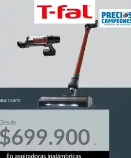 Homecenter T-fal En aspiradoras inalámbricas oferta