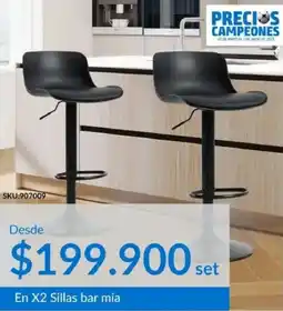 Homecenter En X2 Sillas bar mia oferta
