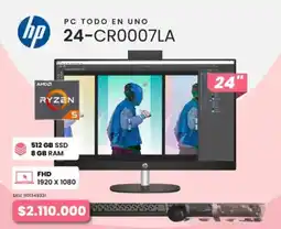 Compulago hp PC Todo en uno 24-CRO007LA oferta