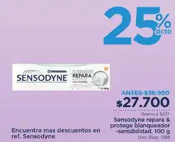 FarmaTodo Sensodyne repara & protege blanqueador -sensibilidad oferta