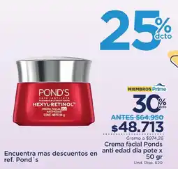 FarmaTodo Crema facial Ponds anti edad dia pote oferta