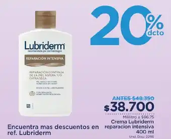 FarmaTodo Crema Lubriderm reparacion intensiva oferta