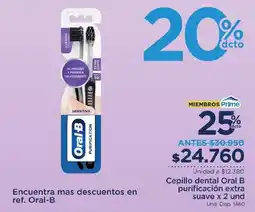 FarmaTodo Cepillo dental Oral B purificación extra suave oferta