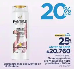 FarmaTodo Shampoo pantene pro-V colágeno nutre y revitaliza oferta