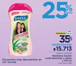 FarmaTodo Shampoo Savital multivitaminas y sábila oferta