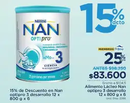 FarmaTodo Alimento Lácteo Nan optipro 3 oferta