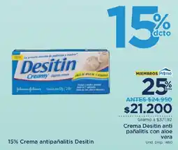 FarmaTodo Crema Desitin anti pañalitis con aloe vera oferta