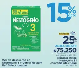 FarmaTodo Alimento lácteo Nestogeno 31 comfortis lata oferta