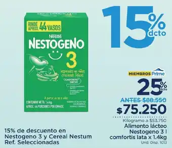 FarmaTodo Alimento lácteo Nestogeno 31 comfortis lata oferta