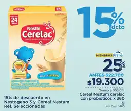 FarmaTodo Cereal Nestum cerelac con probioticos oferta