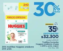 FarmaTodo Toallitas humedas Huggies oferta