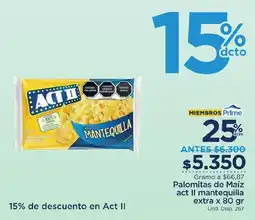 FarmaTodo Palomitas de Maíz act II mantequilla extra oferta