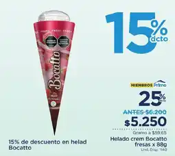 FarmaTodo Helado crem Bocatto fresas oferta