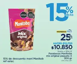FarmaTodo Pasabocas Manitoba mix original paquete oferta