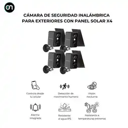 Falabella Cámara de seguridad inteligente wifi inalámbrica exteriores con panel solar oferta