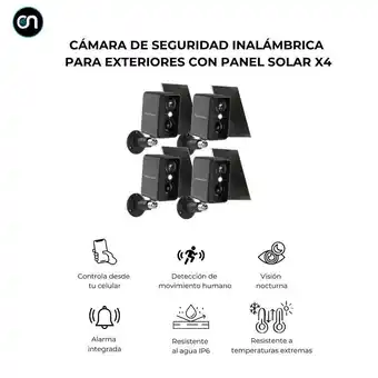Falabella Cámara de seguridad inteligente wifi inalámbrica exteriores con panel solar oferta