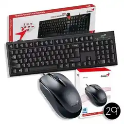 Falabella Kit Teclado Y Mouse Usb Qwerty Español Color Negro oferta