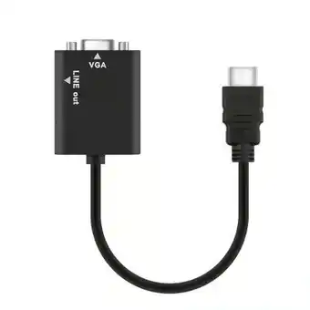Falabella Adaptador Convertidor HDMI A VGA y Audio oferta