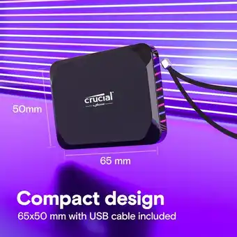 Falabella SSD 1TB Crucial X9 Externo 1050MBs Disco Solido oferta