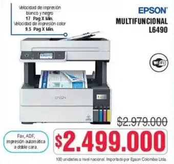 Alkosto Epson multifuncional L6490 oferta