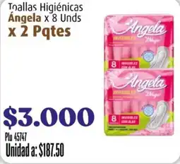 La Gran Colombia Ángela Toallas Higiénicas oferta