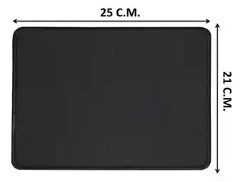 Falabella Pad Mouse Cuadrado Negro Antideslizante 25x21cm oferta