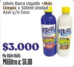 La Gran Colombia +Más Limpic Jabón Barra Líquido oferta