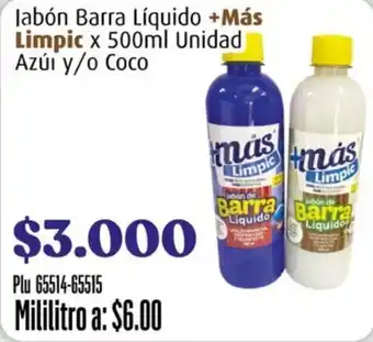 La Gran Colombia +Más Limpic Jabón Barra Líquido oferta