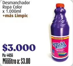 La Gran Colombia +Mas Limpic Desmanchador Ropa Color oferta