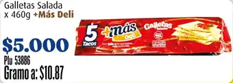La Gran Colombia +Más Deli Galletas Salada oferta