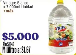 La Gran Colombia +Mas Vinagre Blanco oferta