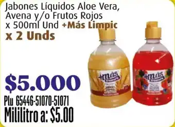 La Gran Colombia +Más Limpic Jabones Líquidos oferta