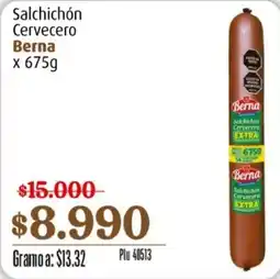 La Gran Colombia Berna Salchichón Cervecero oferta