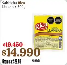 La Gran Colombia Rica Salchicha Llanera oferta