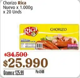 La Gran Colombia Rica Chorizo oferta