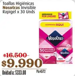 La Gran Colombia Nosotras Toallas Higiénicas oferta