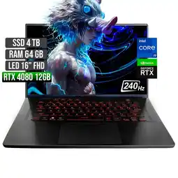 Falabella ROG ZEPHYRUS INTEL CORE I9-13900H RTX 4080 12GB SSD 4TB RAM 64GB LED 16 FHD 240Hz oferta