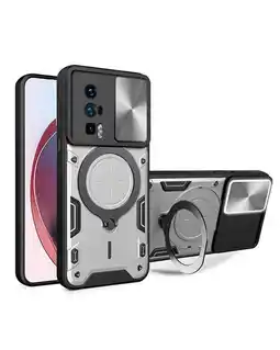 Falabella Funda Prot Camara Con Soporte Compatible Xiaomi Poco F5 Pro Gris oferta