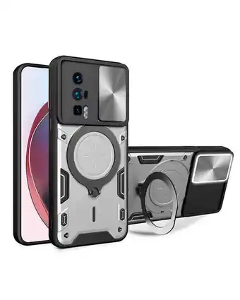 Falabella Funda Prot Camara Con Soporte Compatible Xiaomi Poco F5 Pro Gris oferta